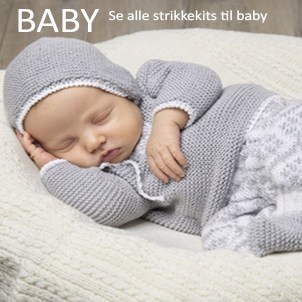 Strikkeopskrifter til Baby - mellem 500+ strikkekits til baby her Klik nu