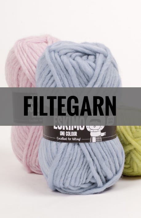 Filtegarn - Skal du filte et garn projekt så få det her